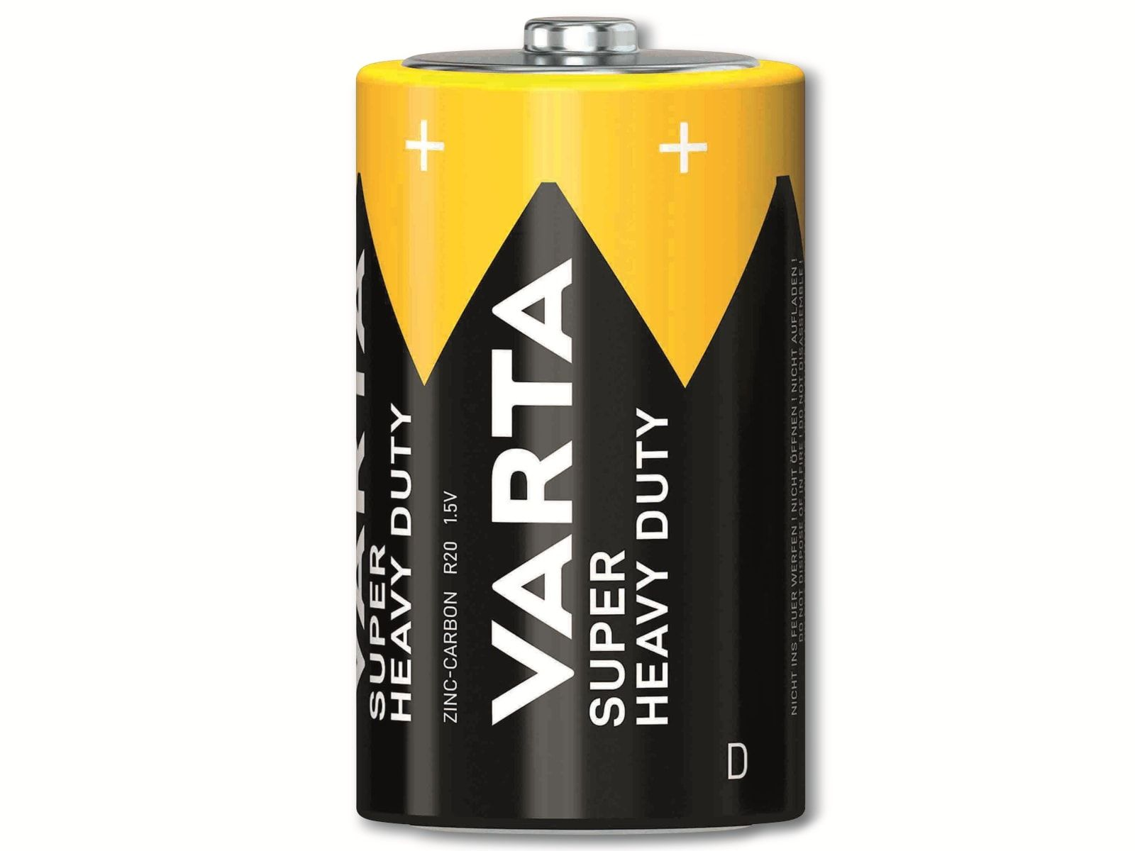 Superlife, Batterie 2 D, Zink-Kohle Zink-Kohle, Batterie 1.5V, VARTA Mono, Stück R20,