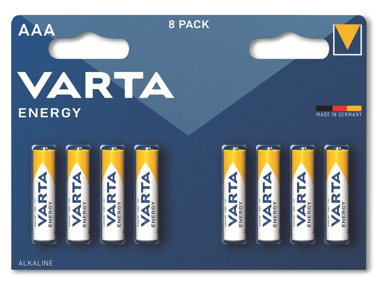 Alkaline Batterie LR03, VARTA 1.5V, Micro, Energy, Batterie AAA, Stück Alkaline, 8