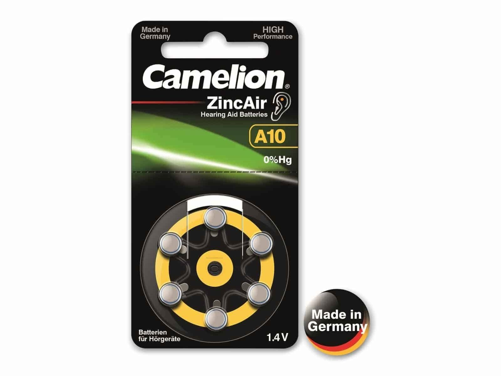 Camelion Alkaline Knopfzellen – 1,5 V, 10 Stück, AG2 / LR59, Silber