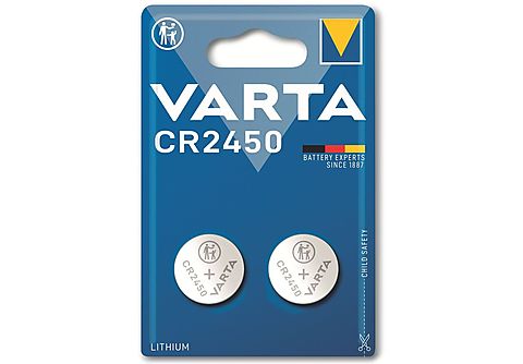 VARTA Knopfzelle Lithium, CR2450, 3V 2 Stück Lithium-Ionen