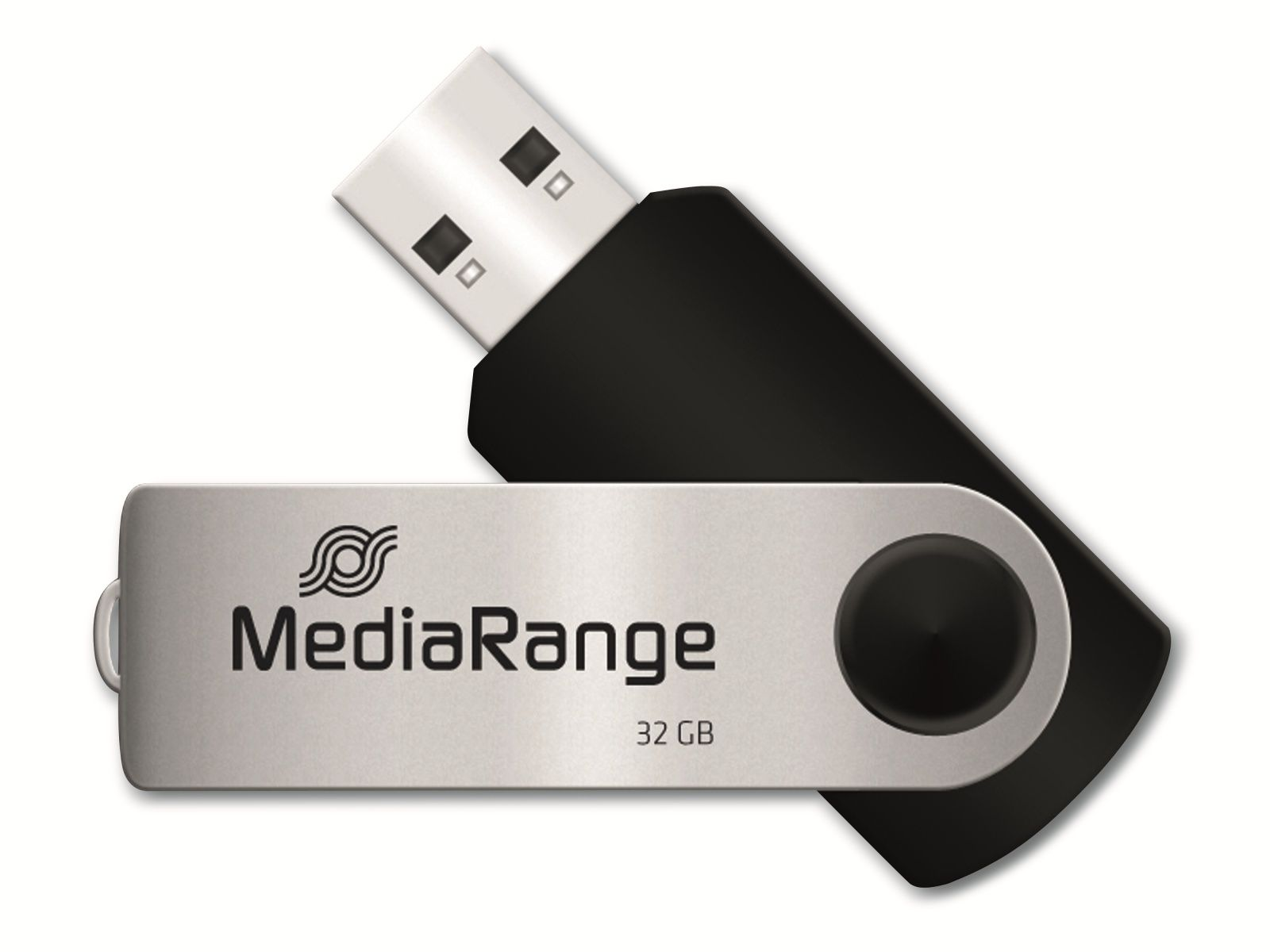 MEDIARANGE USB-Stick 2er 32 32 GB) GB, (schwarz/silber, USB Pack MR911-2, 2.0, USB-Stick