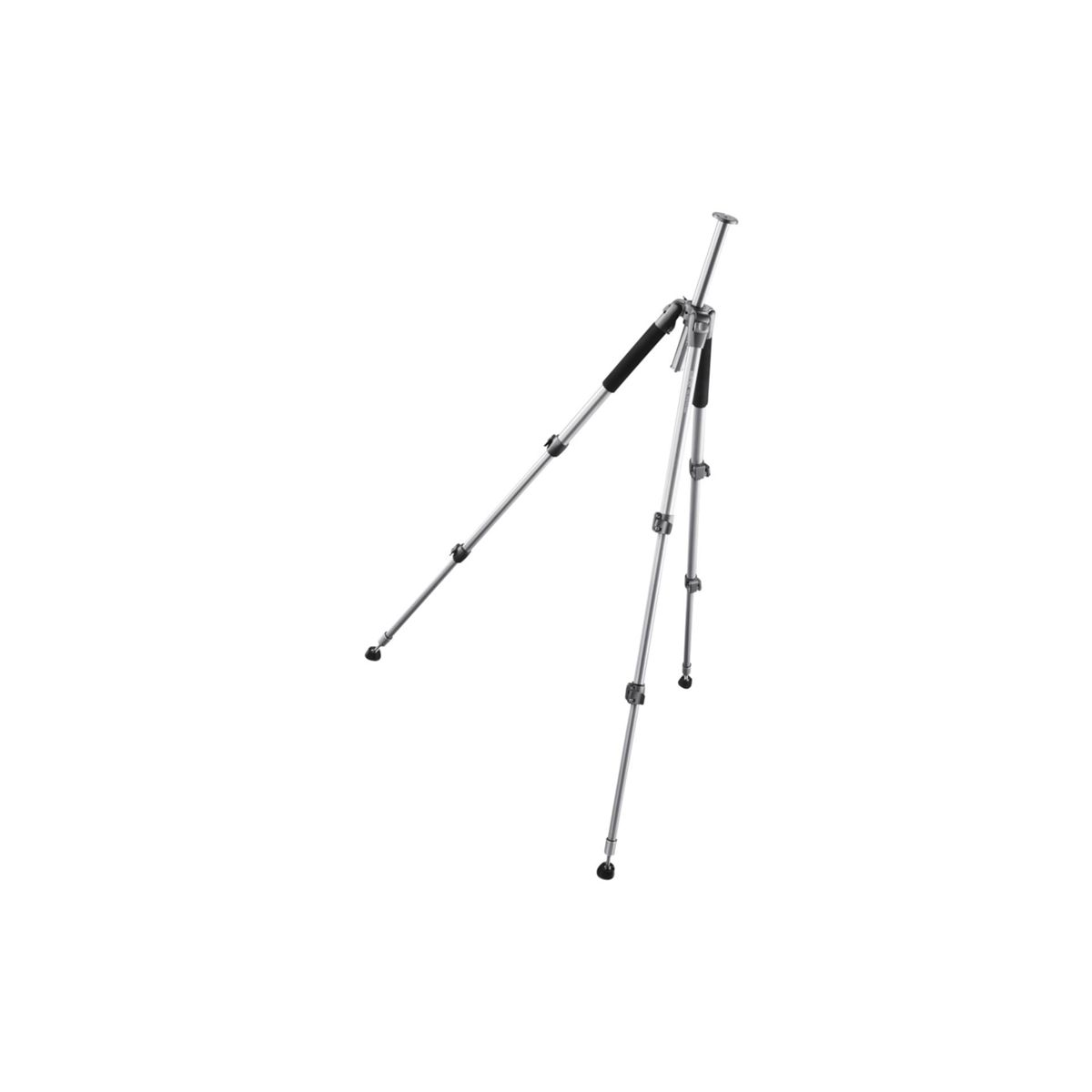 Pro-Stativ Höhe schwarz Dreibeinstativ, silber, 156cm WAL-6702 bis / WALIMEX offen 156,0 cm