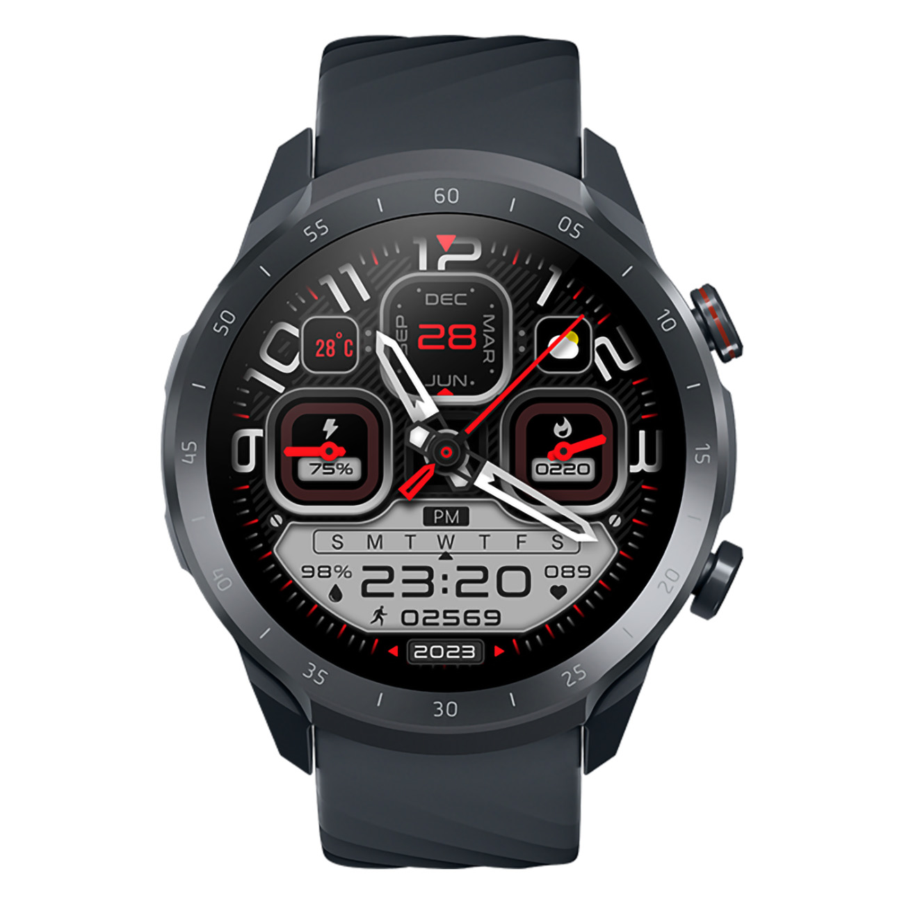 MIBRO Watch A2 Smartwatch XPAW015 schwarz Silikon, Plastik
