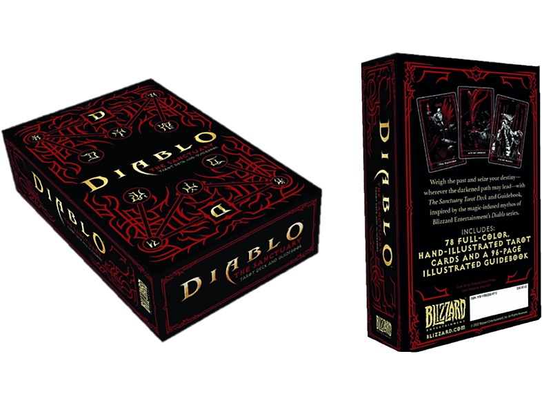 DIABLO Blizzard Diablo: The Sanctuary Tarotdeck und Handbuch Deck und Reiseführer