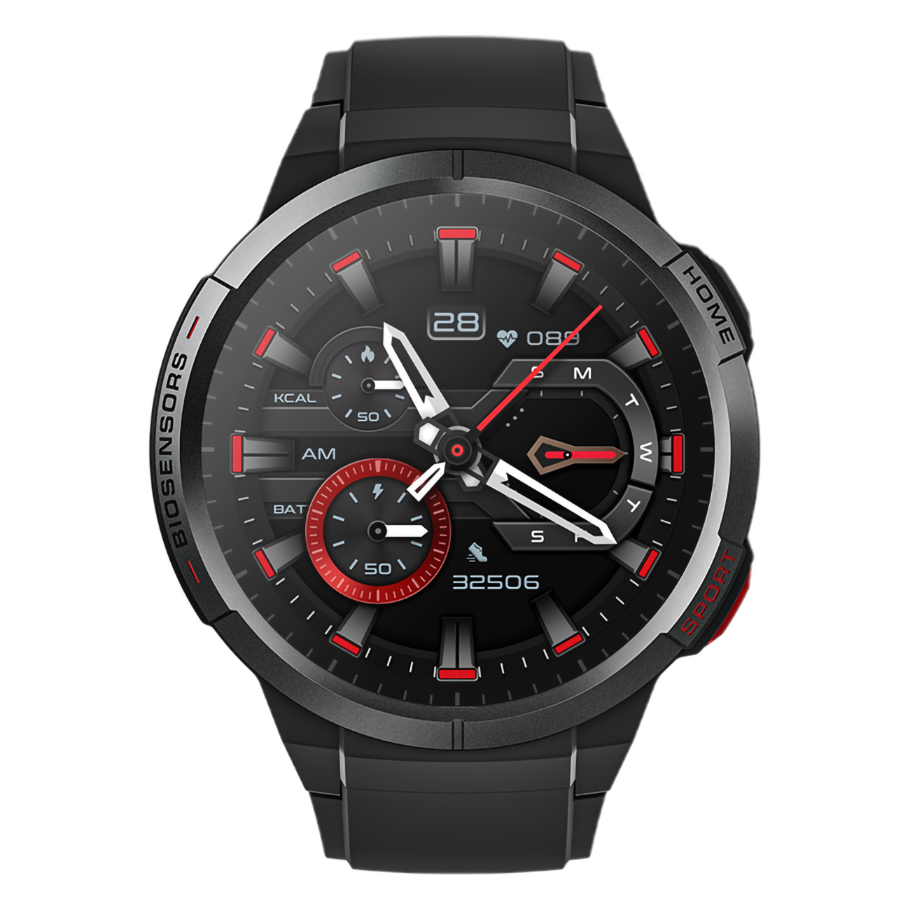 Silikon, MIBRO Smartwatch GS XPAW008 Watch schwarz
