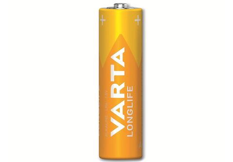 VARTA Batterie Mignon, | LR06, 1.5V, MediaMarkt Longlife, 10 Alkaline Batterie Stück Alkaline, AA