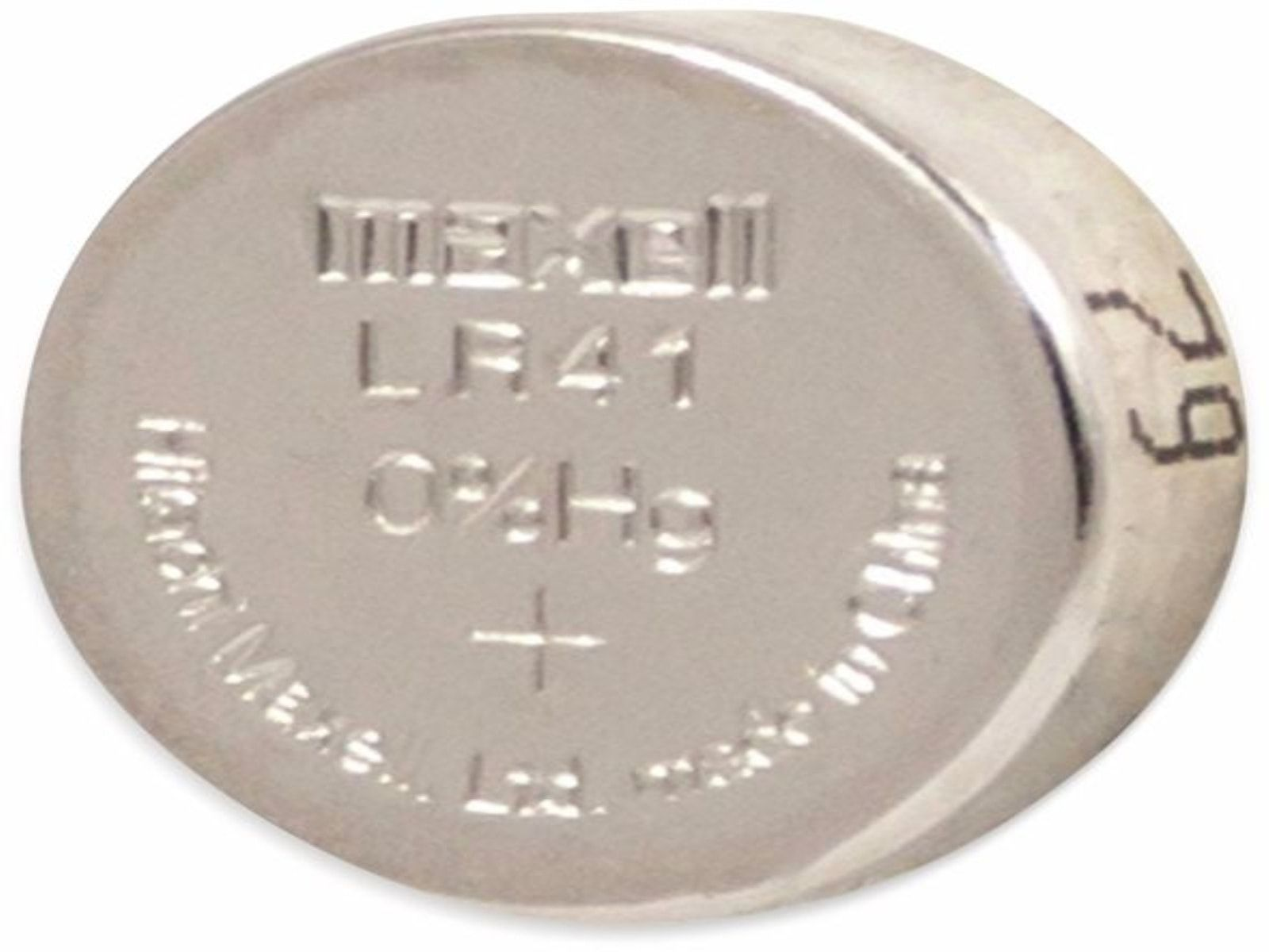 MAXELL Knopfzelle LR41/AG3, 10 Stück Alkaline Knopfzellen