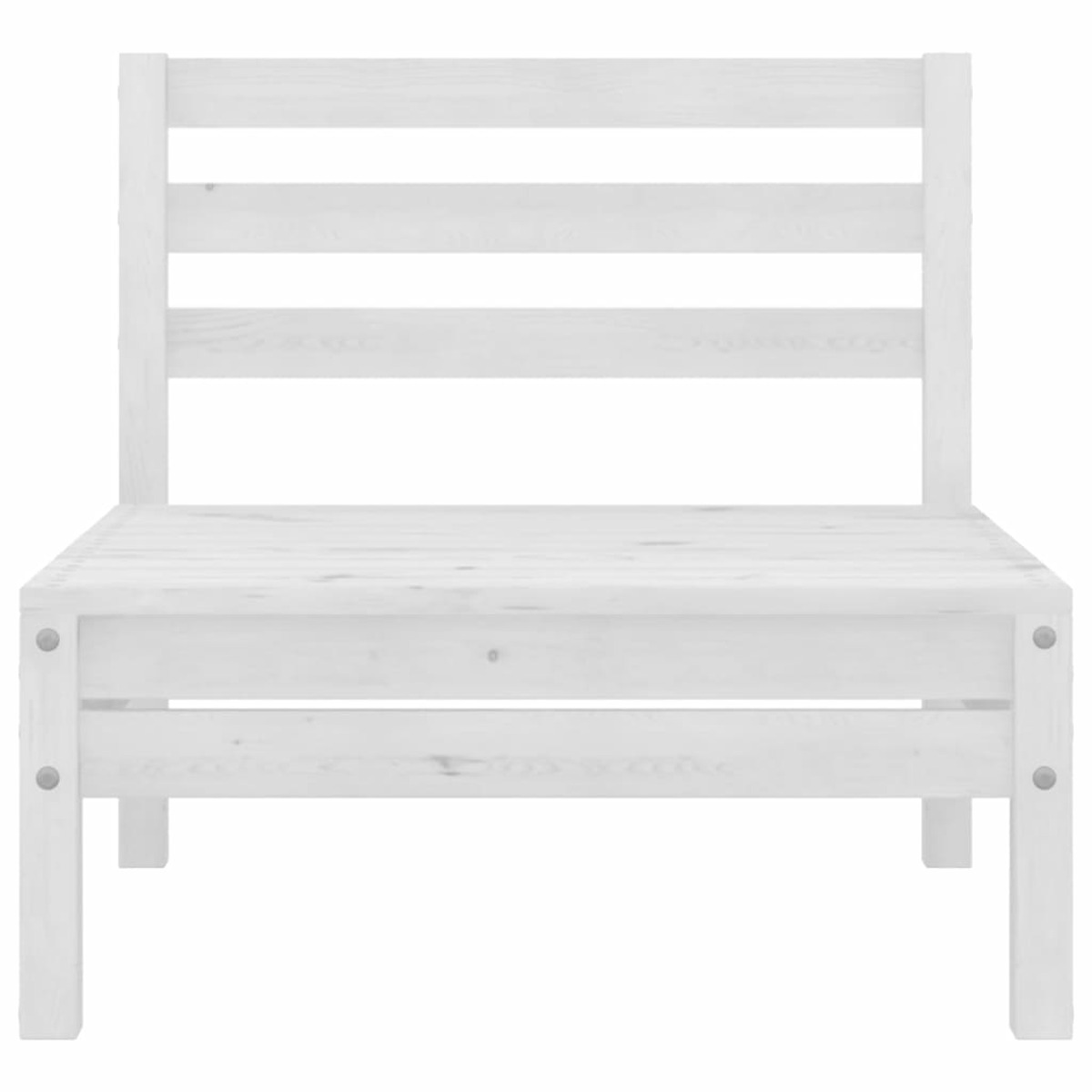 VIDAXL 3082518 Gartentisch- und Stuhlset, Weiß