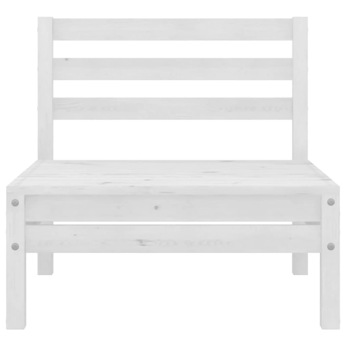 VIDAXL 3082503 Gartentisch- Stuhlset, Weiß und