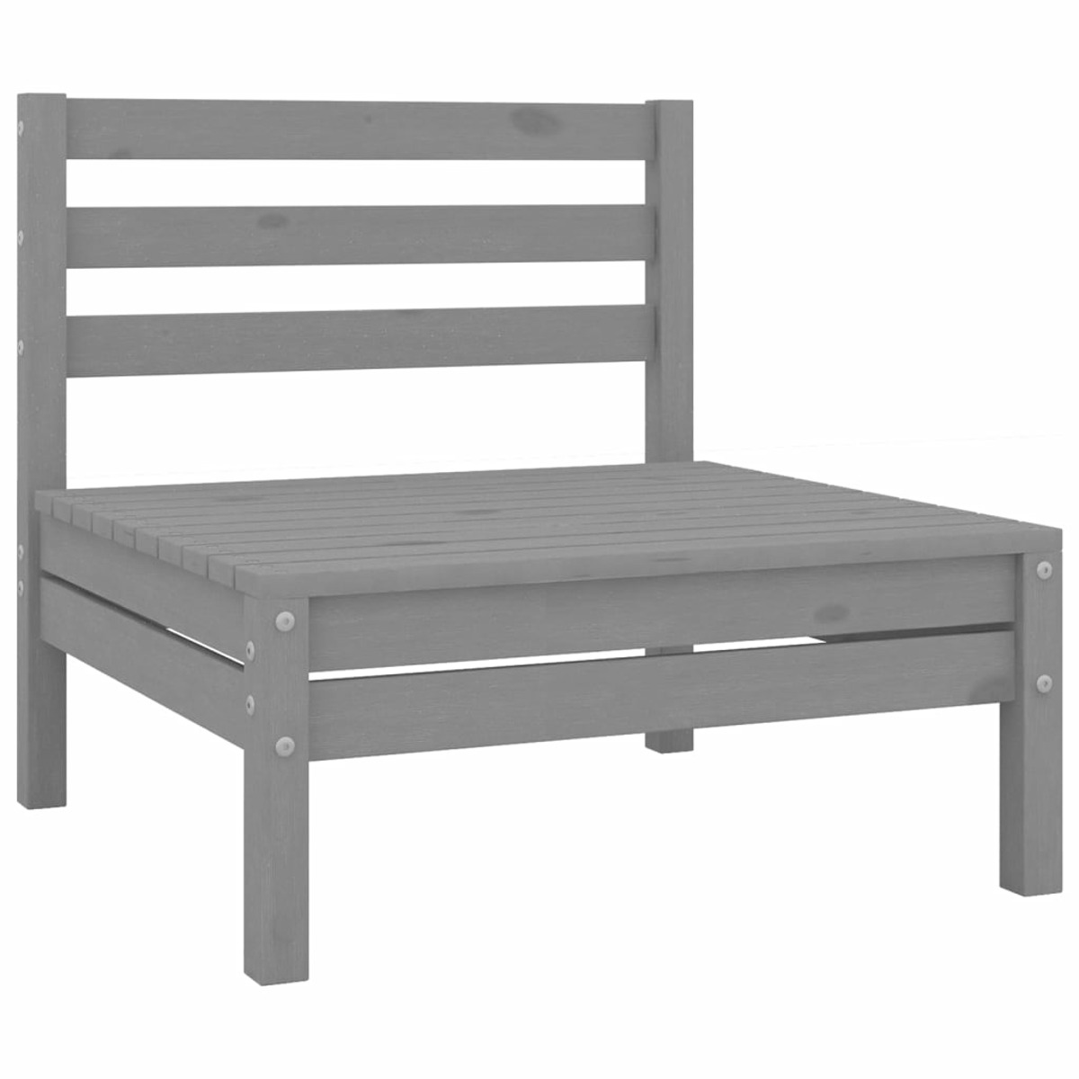 Gartentisch- Stuhlset, 3082956 VIDAXL Grau und