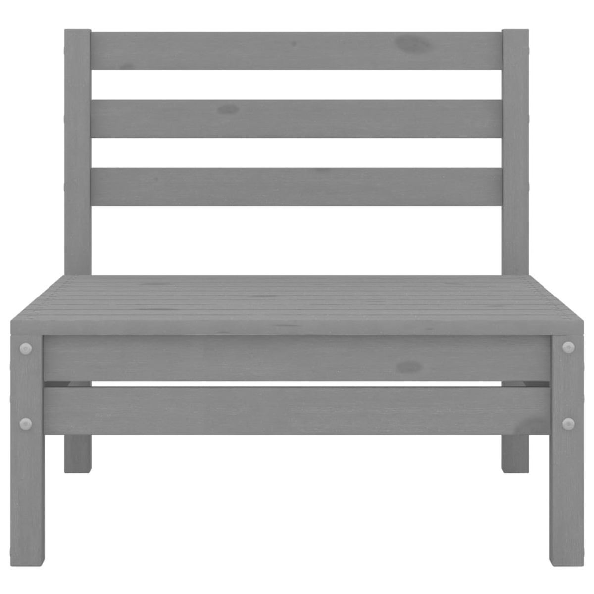 Grau Gartentisch- Stuhlset, VIDAXL 806619 und