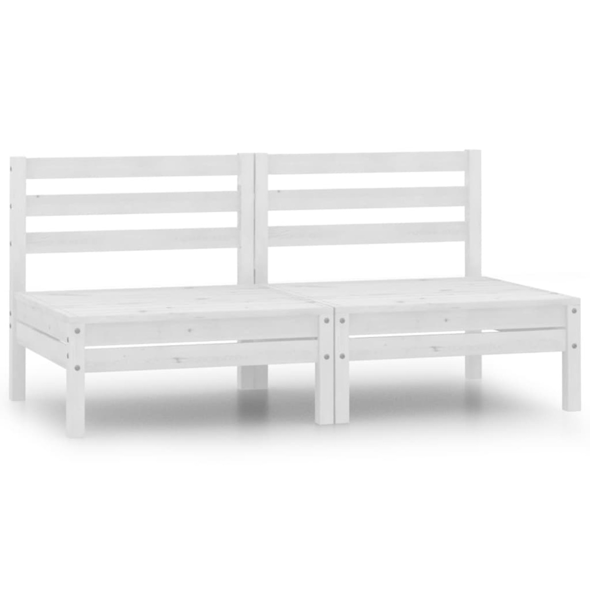 Gartensofa, VIDAXL 806588 Weiß