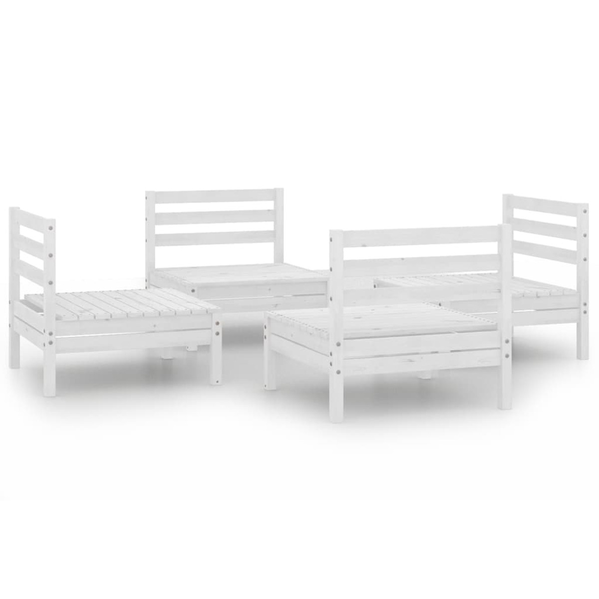 VIDAXL 3082403 Gartensofa, Weiß