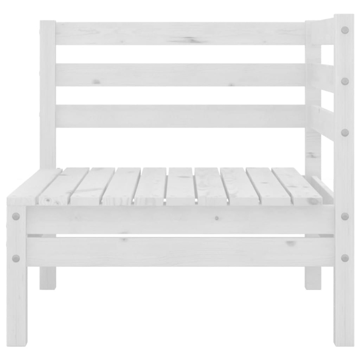 Gartentisch- Stuhlset, 3082563 VIDAXL und Weiß