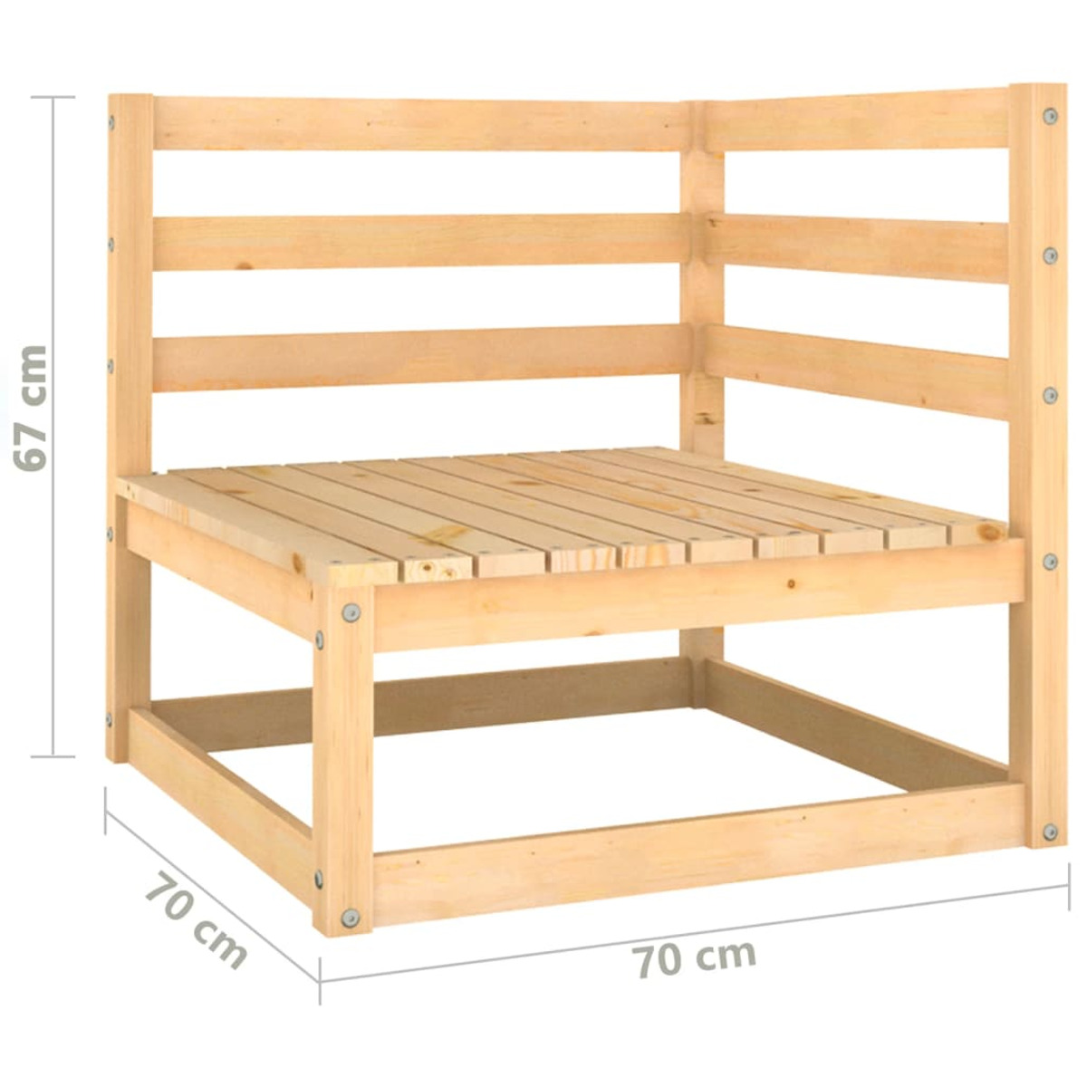 VIDAXL 805660 Braun Gartensofa,