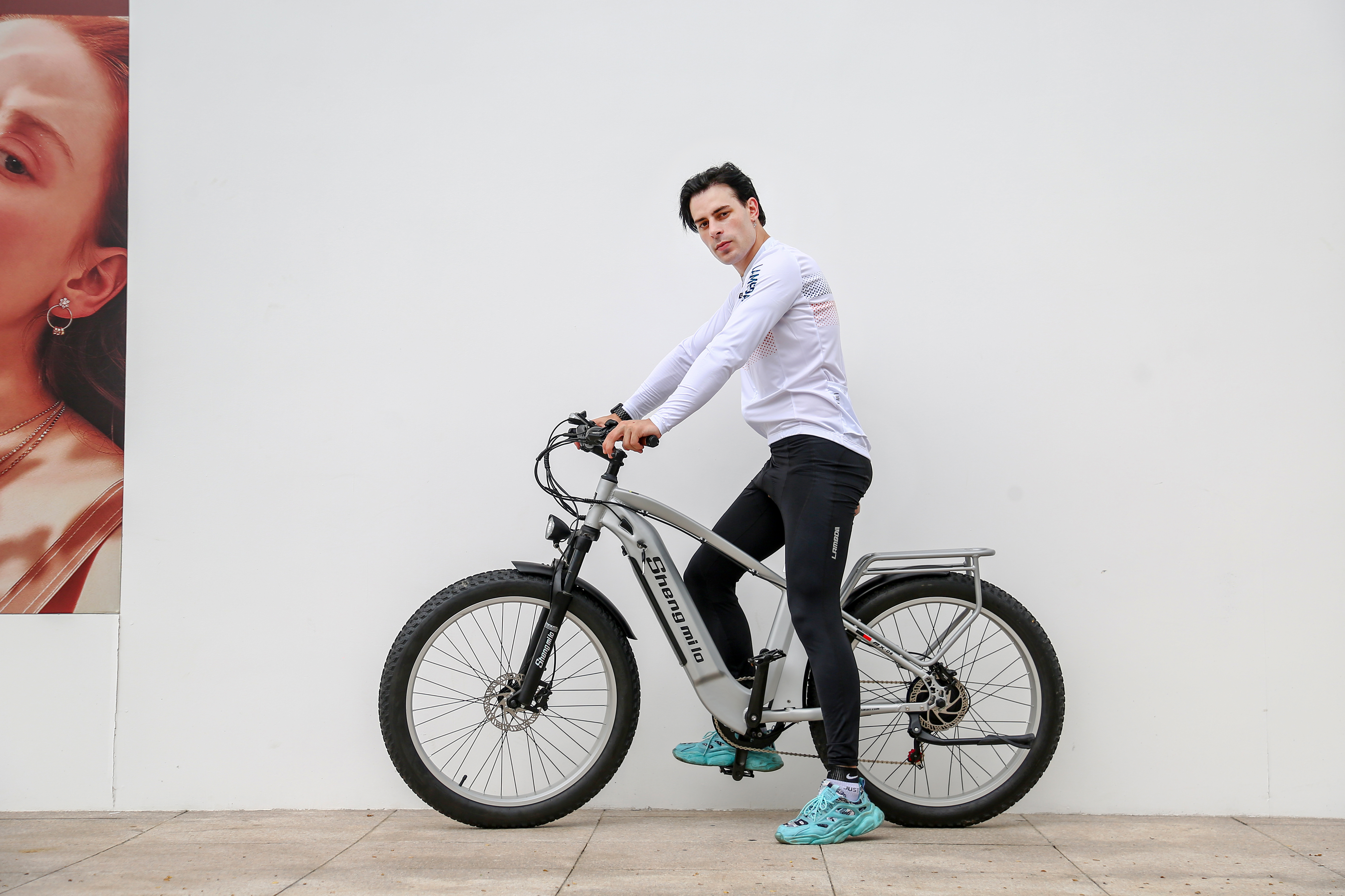 SHENGMILO MX04 Unisex-Elektrofahrrad, 1000 W km/h Silber) 26 BAFANG-Motor, 40 Zoll, Unisex-Rad, 720Wh, (Laufradgröße: Cruiser Höchstgeschwindigkeit