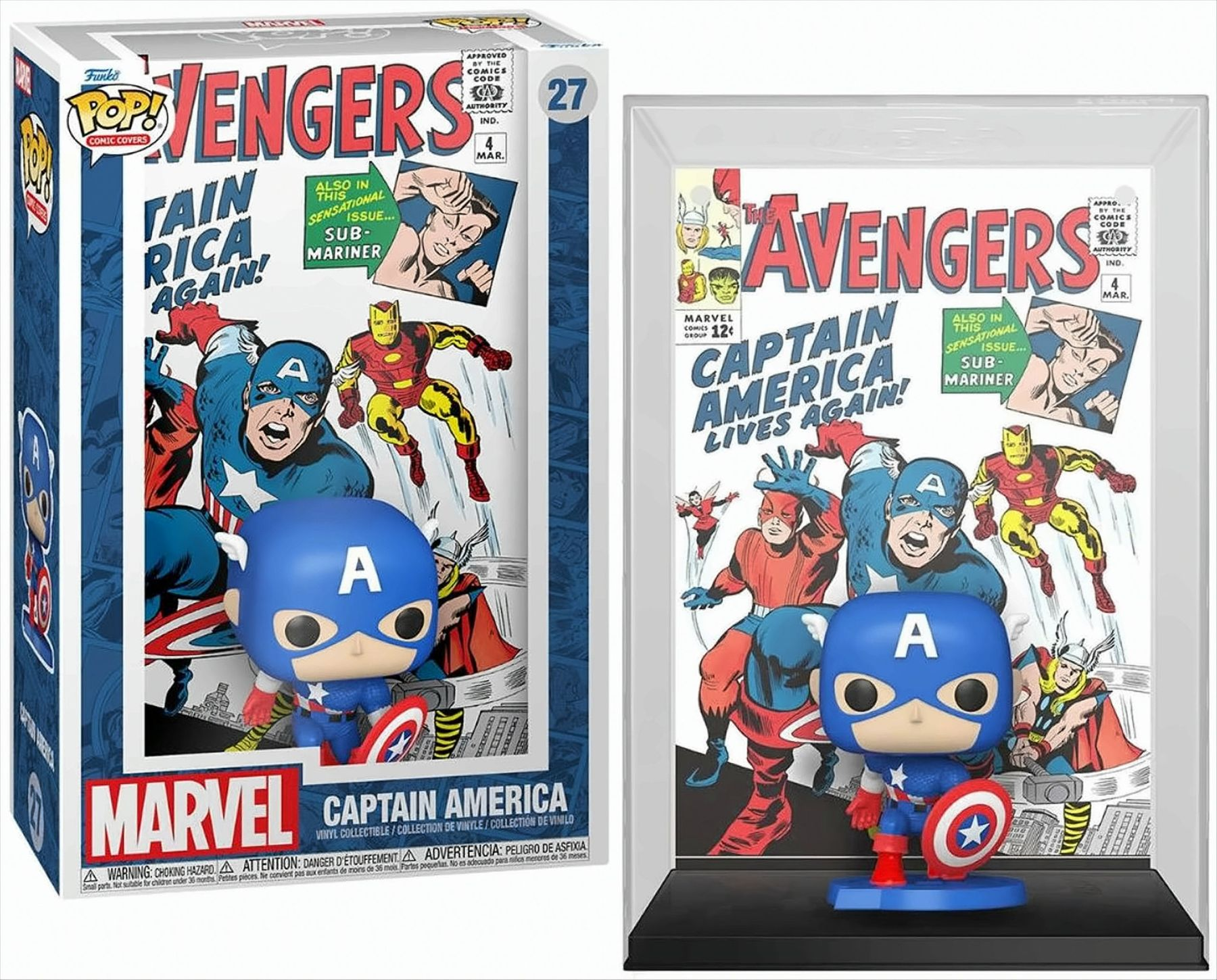 - Captain Avengers POP - America Cover Comic - The