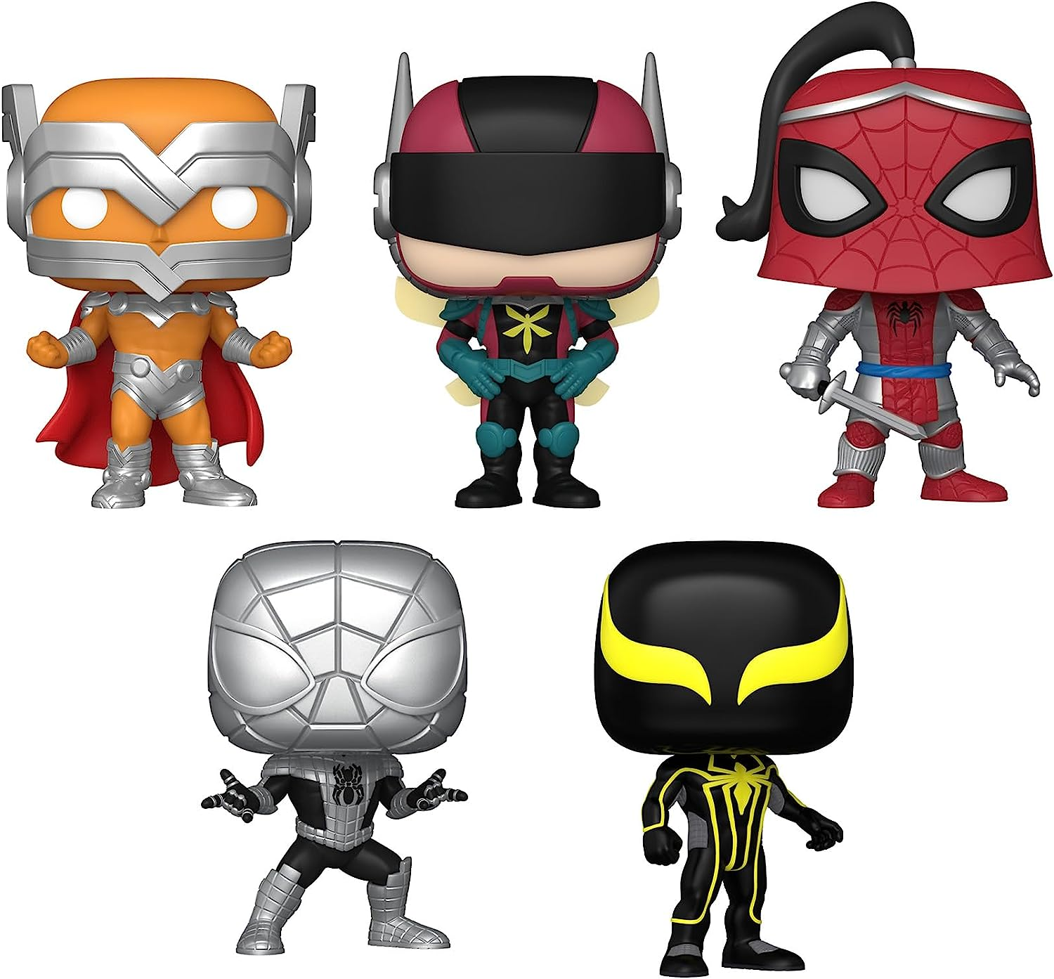 the - Year 5er-Pack of - - Spider Marvel POP