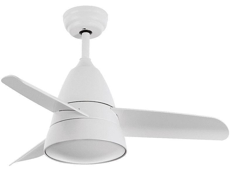 Ventilador de techo - TECHBREY Industrial Blanco 91cm Motor DC