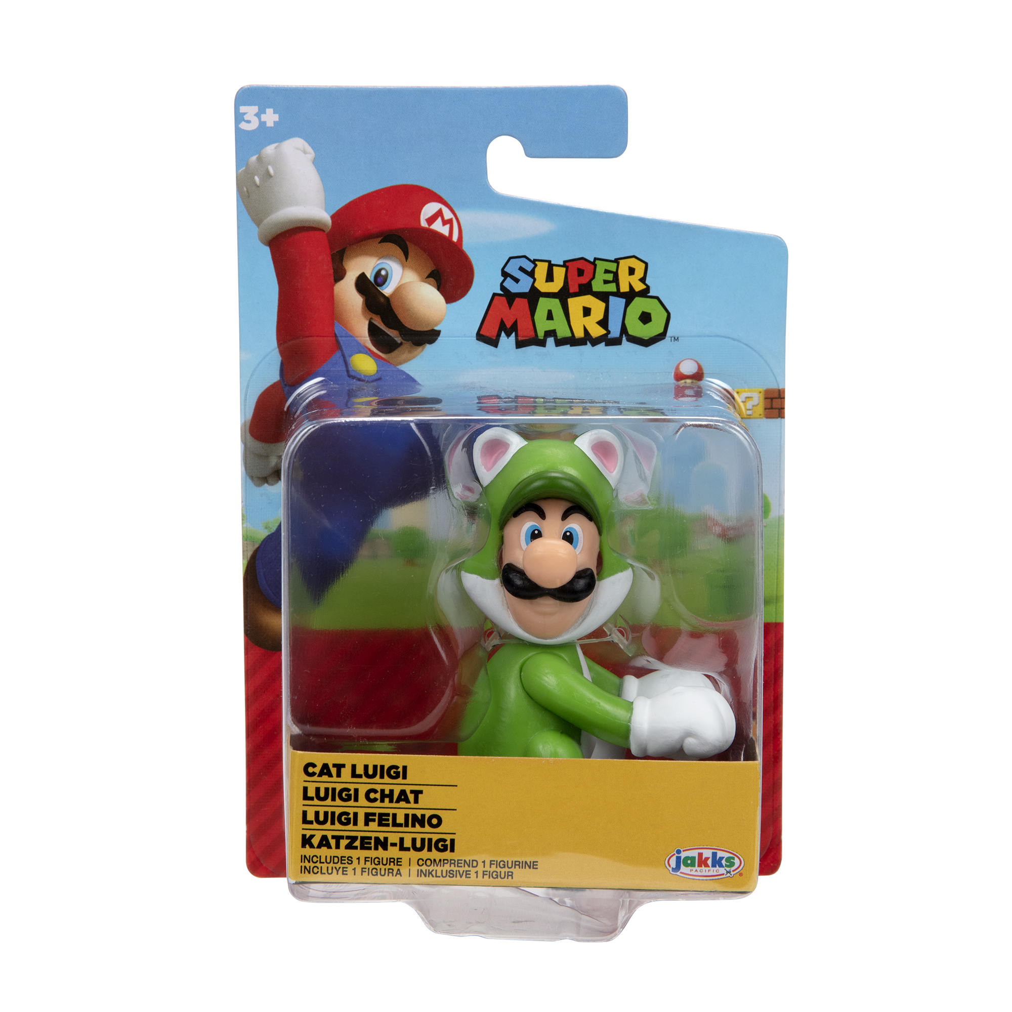 MARIO Nintendo Luigi, Cat Spielware SUPER Mario Super cm Figur 6,5