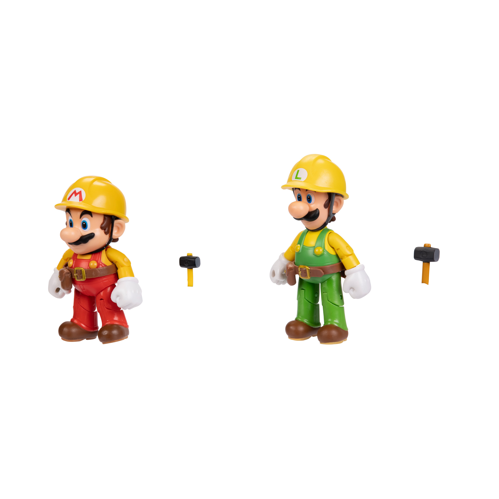 SUPER Figuren MARIO 2er-Pack: Nintendo Mario Maker 10cm Super & Spielware Mario Maker, Luigi