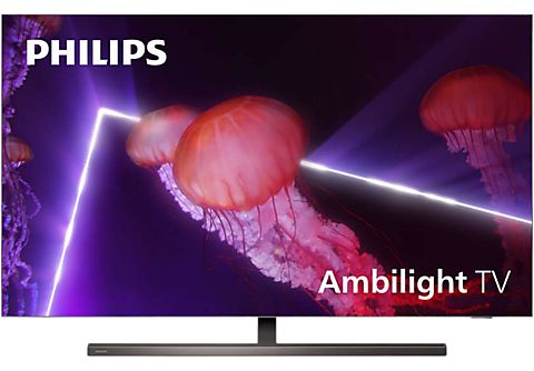TV OLED 55" - PHILIPS 55OLED887/12, UHD 4K, Philips P5, DVB-T2 (H.265), Negro
