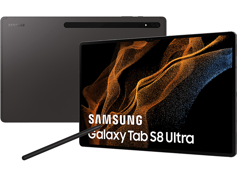 Androidタブレット本体 Galaxy Tab S8 Ultra 5G SAMSUNG GALAXY TAB S8 ULTRA WIFI GREY 12GB/256GB, Tablet, 256 GB