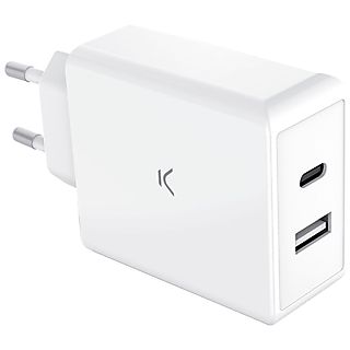 Cargador de móvil - KSIX Bxcdc65Dgan, Universal Universal, Blanco