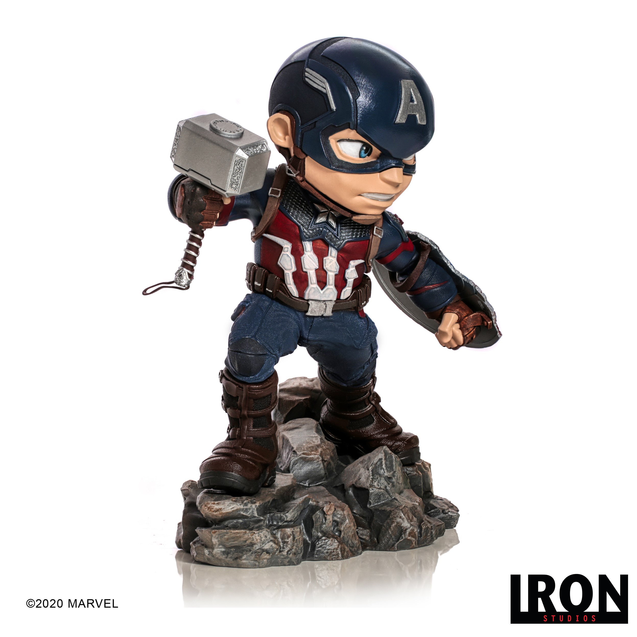 IRON STUDIOS Iron Studios & Avengers Captain Figur figur Minico America 