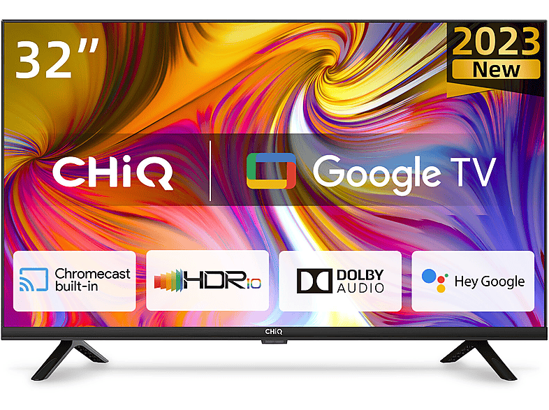 CHIQ L32H7G LED TV (Flat, 32 Zoll / 80 cm, HD, SMART TV, Google TV)