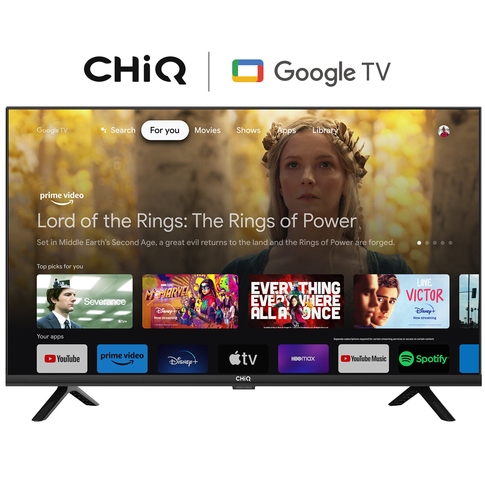 TV / TV, Zoll CHIQ HD, L32H7G (Flat, 32 cm, 80 TV) SMART LED Google