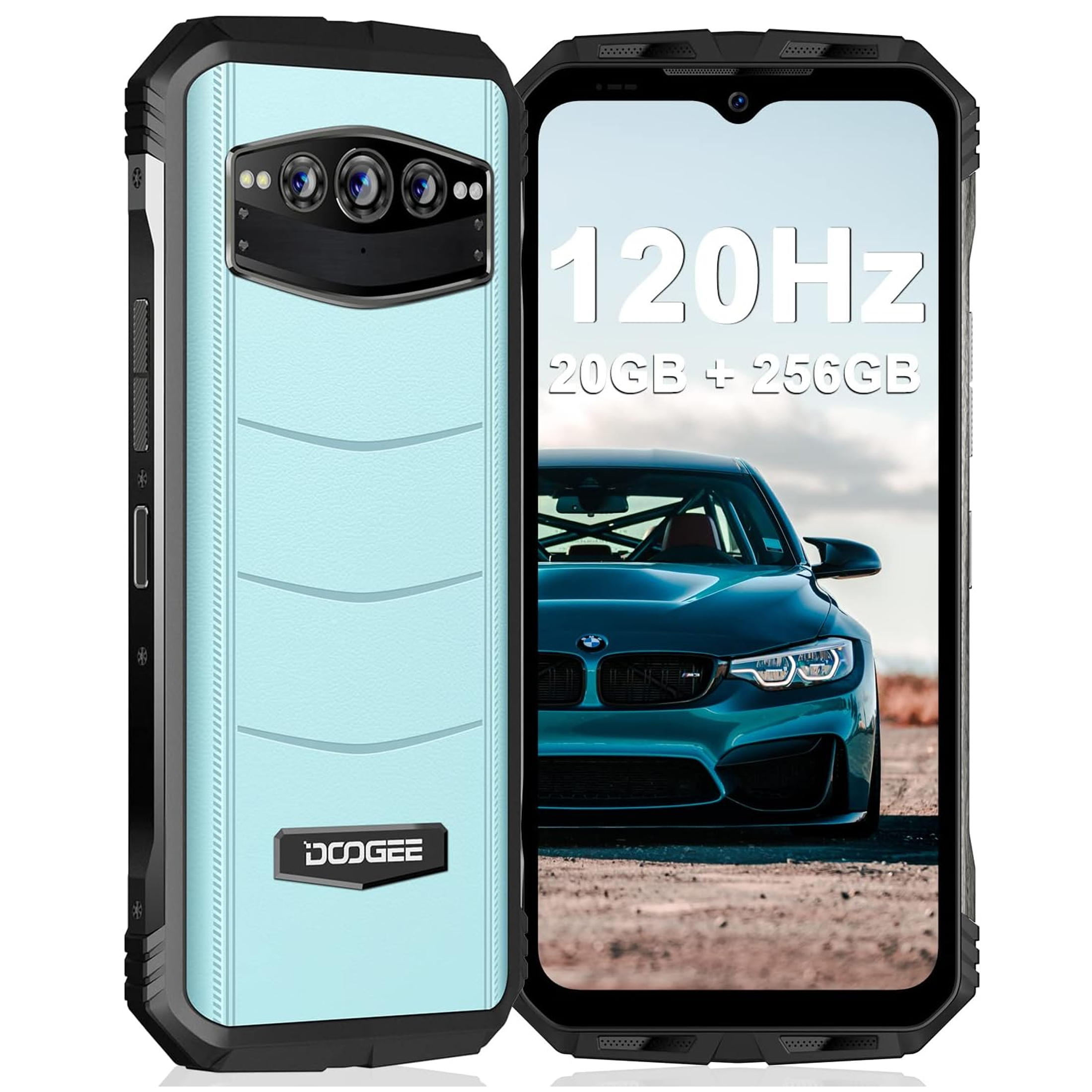 DOOGEE S100 4G 20GB+256GB 120Hz SIM 108MP Dual 10800mAh/66W GB 256 Blau
