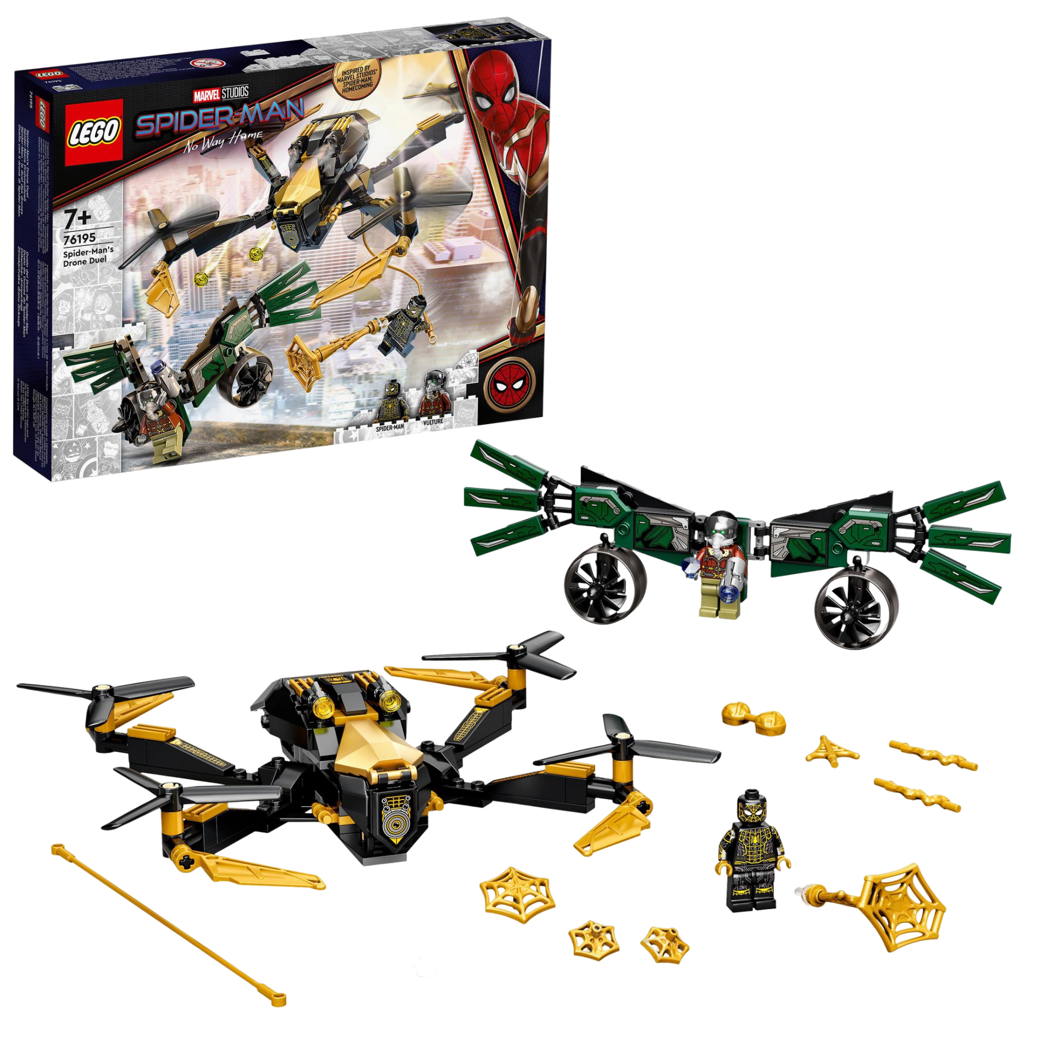 SPIDER-MANS DROHNENDUELL 76195 Bausatz, Mehrfarbig LEGO