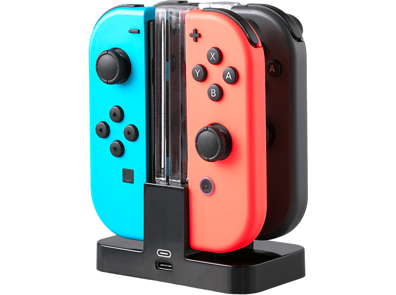 SKGAMES Joy-Con Controller Ladestation Ladegerät für Nintendo Switch, Ladegerät, Schwarz | Nintendo Switch Zubehör