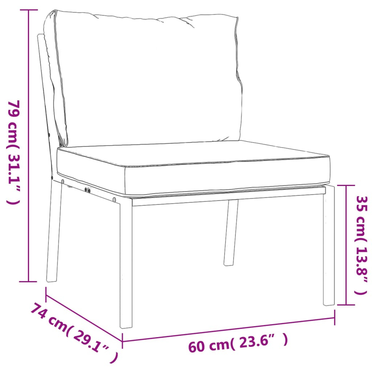 Schwarz Stuhlset, 3187945 und Gartentisch- VIDAXL