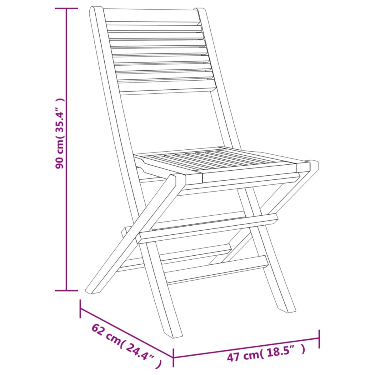 VIDAXL 3155011 Gartentisch- Stuhlset, Holzfarbe und