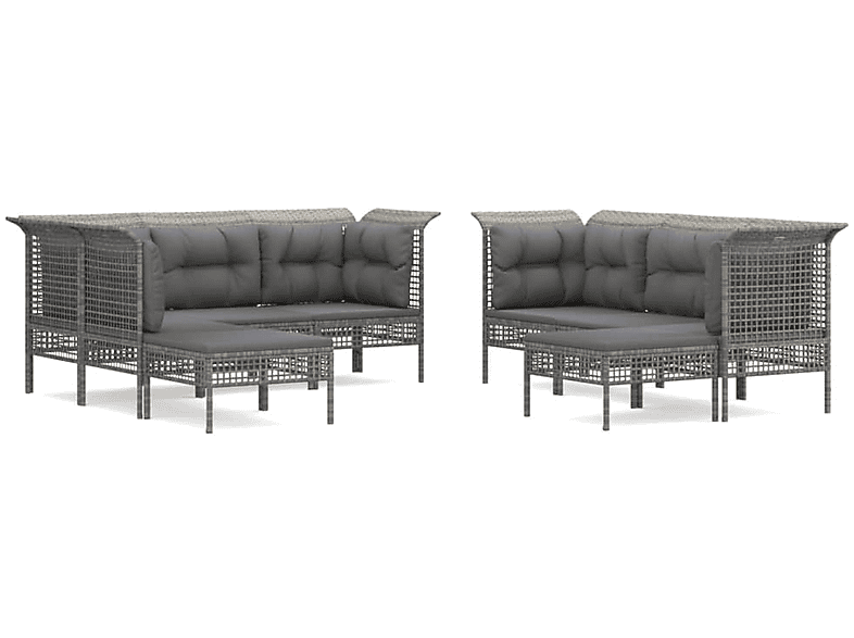 Grau Gartentisch- Stuhlset, 3187573 und VIDAXL