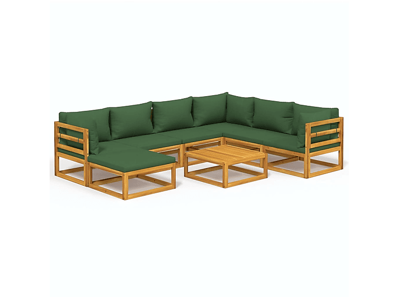 VIDAXL 3155322 Gartentisch- und Stuhlset, Grün | Gartenmöbel Sets