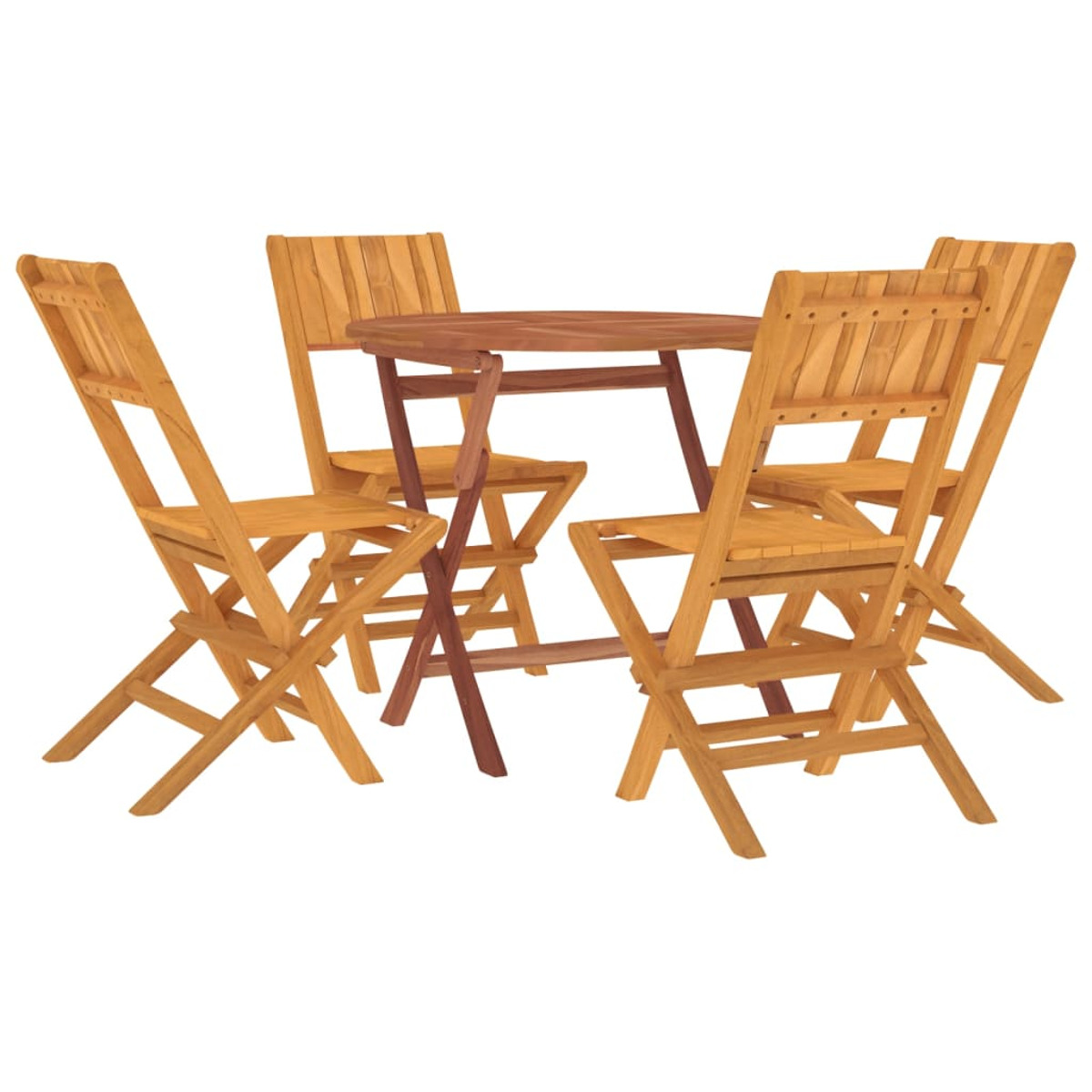 3155020 Stuhlset, Braun VIDAXL und Gartentisch-