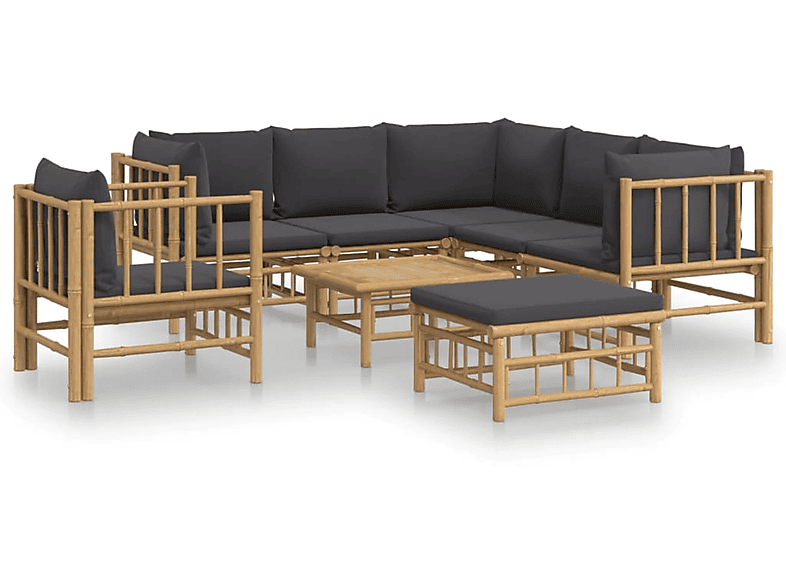 VIDAXL 3155222 Gartentisch- und Stuhlset, Grau | Gartenmöbel Sets