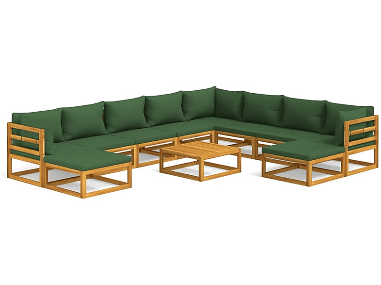Gartentisch- Stuhlset, Grün VIDAXL 3155324 und
