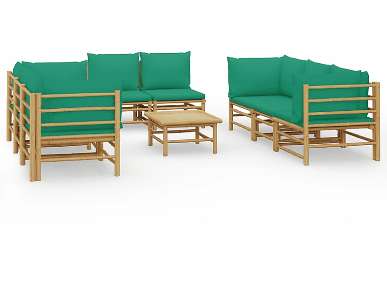 VIDAXL 3155155 Gartentisch- Stuhlset, Grün und
