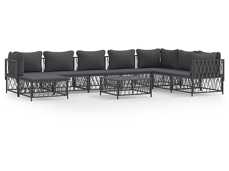 VIDAXL 3186915 Stuhlset, Gartentisch- Grau und