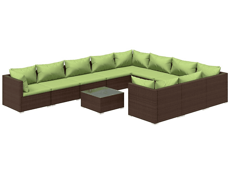 und 3102788 VIDAXL Stuhlset, Gartentisch- Braun