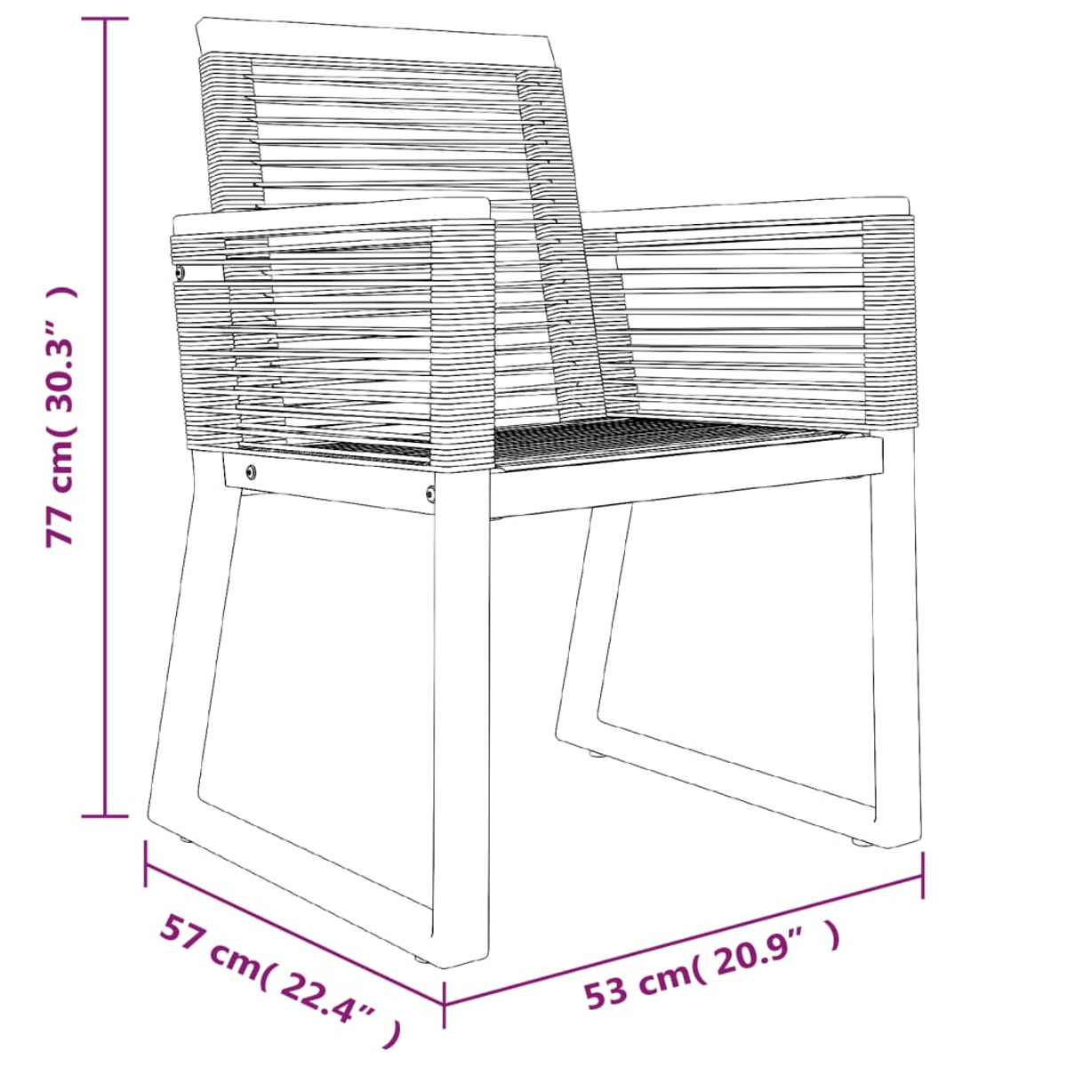 und VIDAXL Gartentisch- Stuhlset, 3156548 Schwarz