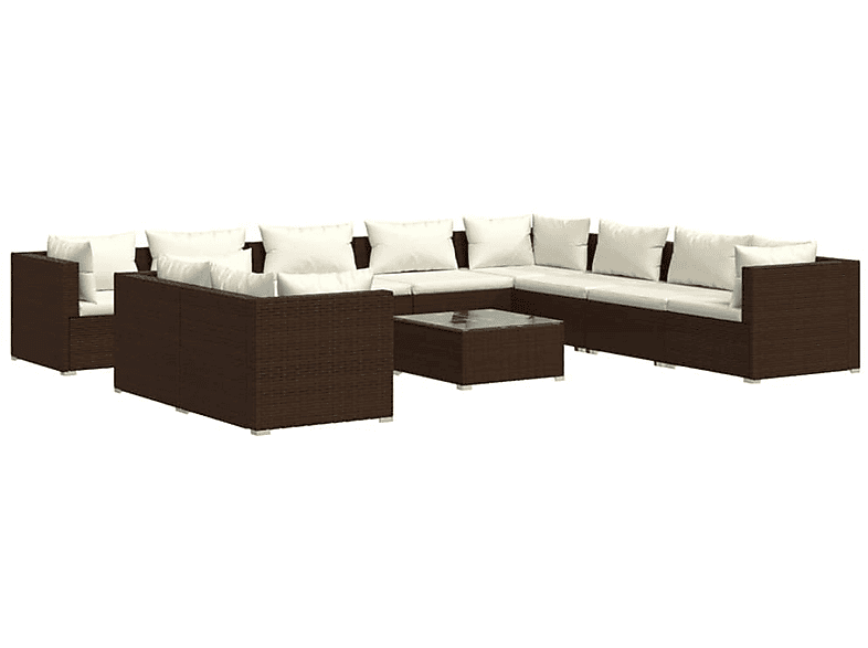 VIDAXL 3102522 Gartentisch- und Stuhlset, Braun | Gartenmöbel Sets
