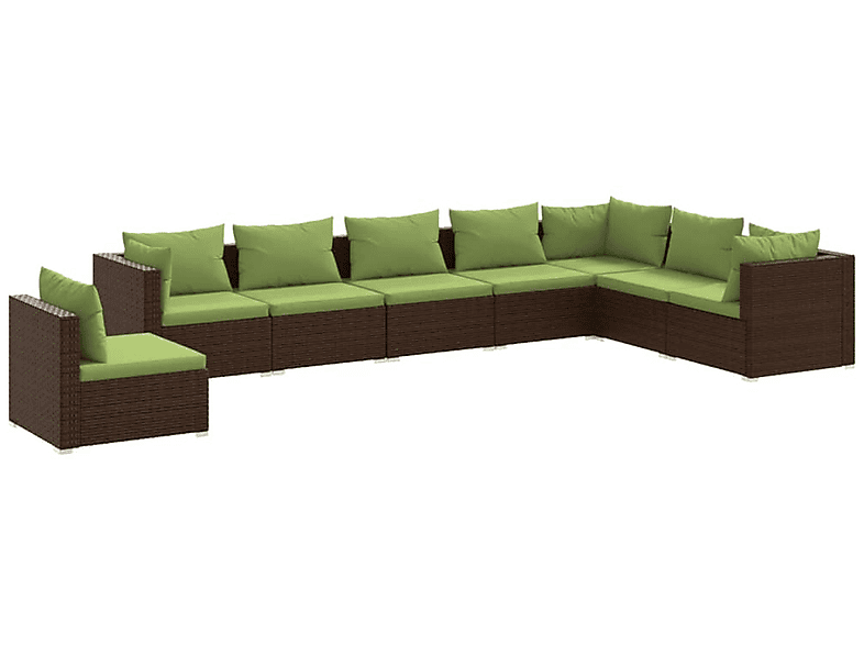 VIDAXL und Stuhlset, Gartentisch- Braun 3102372