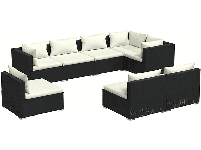 Schwarz 3102543 Stuhlset, und VIDAXL Gartentisch-