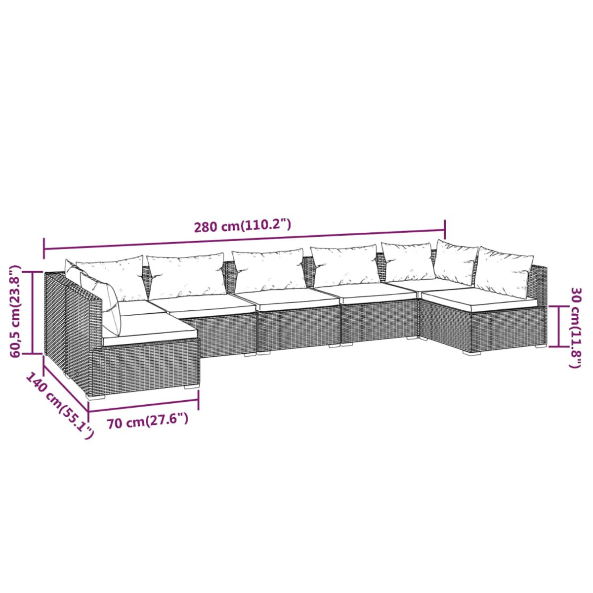 Schwarz Stuhlset, Gartentisch- und VIDAXL 3101887
