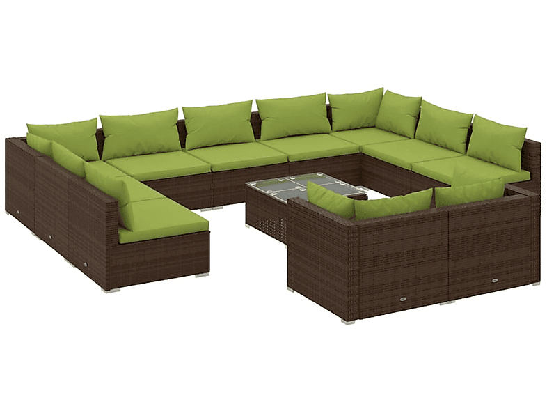 Braun Gartentisch- Stuhlset, 3102084 und VIDAXL